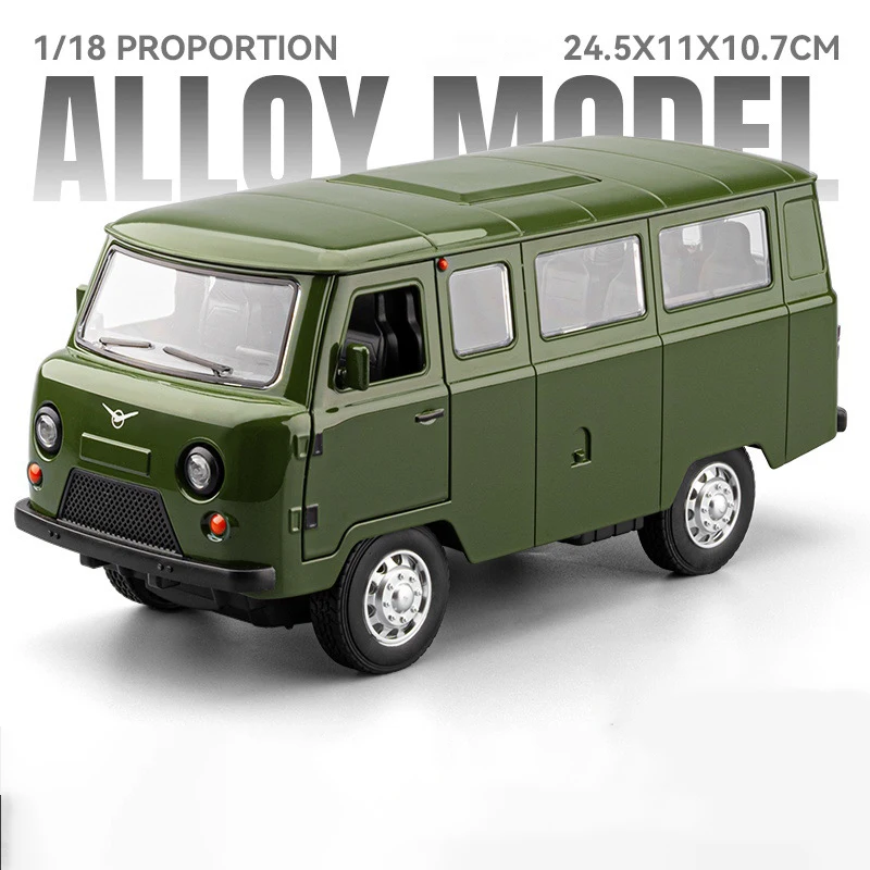 1/18 UAZ Traveler Alloy Van Car Model Diecasts Metal Off-road