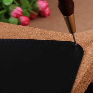 حصيرة قطع جلدية IMZAY ، لوح تثقيب بلاستيكي ، لوح تقطيع من خشب البلوط ، وسادة قصف ختم DIY ، 1 قطعة أفضل 6 سجاد مبيعا يقلد الخشب - No3