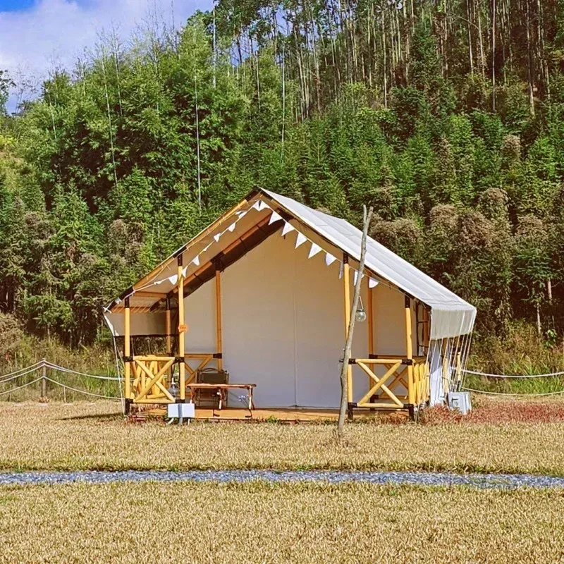 Deposit price Outdoor camp homestay campground solid wood tent hotel, high-end scenic leisure