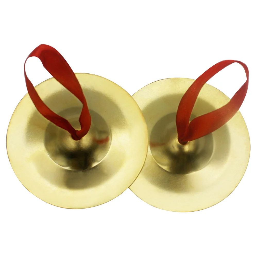 

Golden Cymbal Small Instrument for Fingers Mini Hand Cymbals Dancing Zills Dance Musical