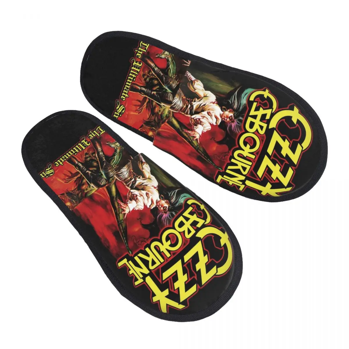 

Print Ozzy Osbourne British Rock Heavy Metal Singer House Slippers Cozy Warm Memory Foam Fluffy Slipper Indoor Outdoor Shoes
