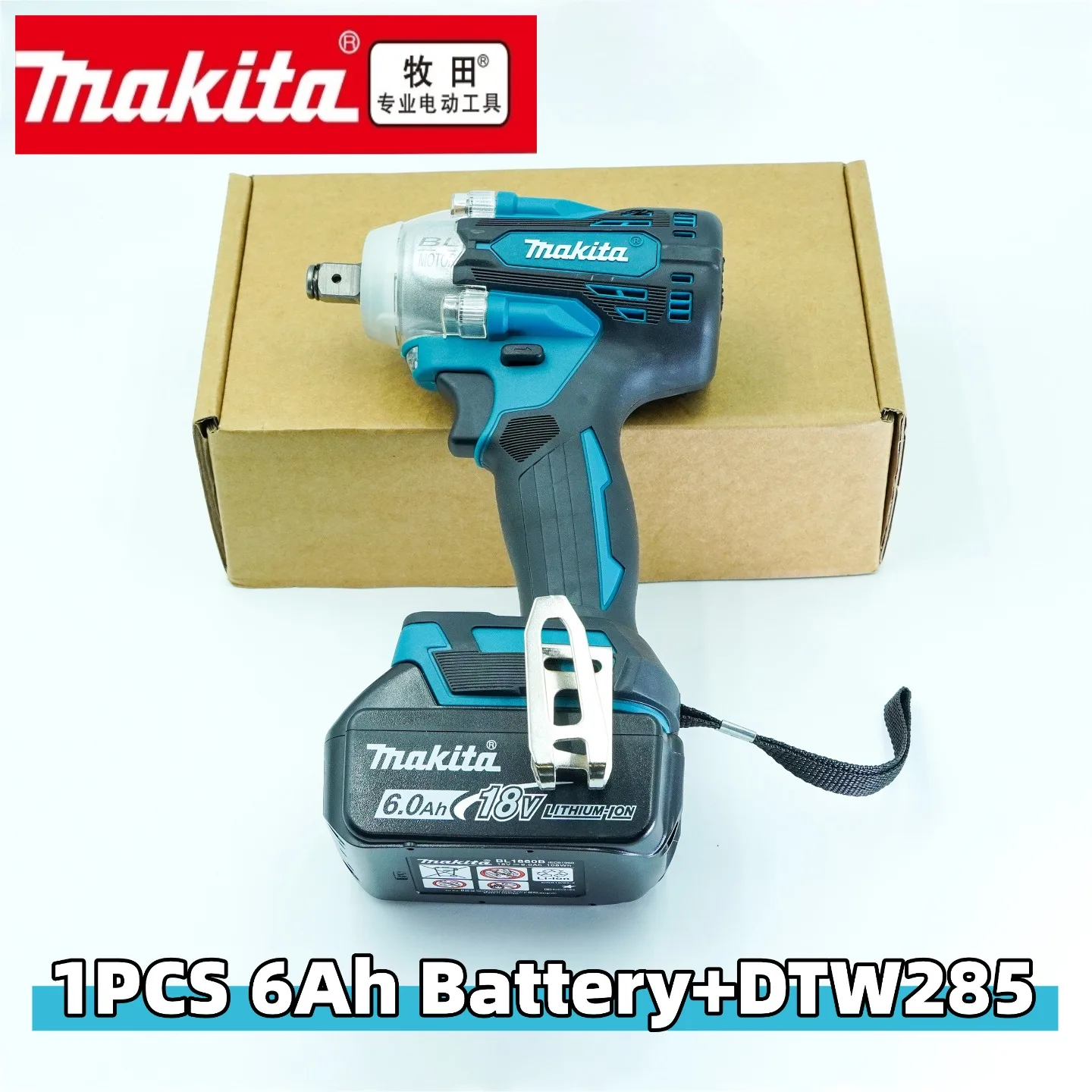 ?️ Makita DTW285 Gereedschap Slagmoersleutel Machine Borstelloze Draadloze Elektrische Sleutel Hoog Koppel Oplaadbare Tool Makita 18V Batterij