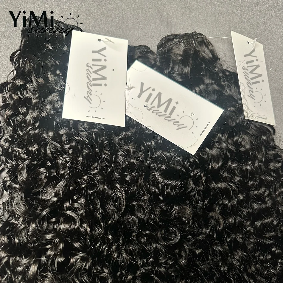 3C 4A Burmese Curly Human Hair Bundles Remy Malaysia Human Hair Weft For Women Wholesale 3pcs Curl Extension Full Head Yimisunny