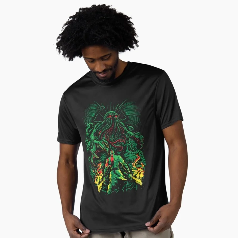 0401 Kratos God of War Spartan Rage Graphic clothes Norse mythology Videogame Gift t shirt 100% cotton printed All size tops