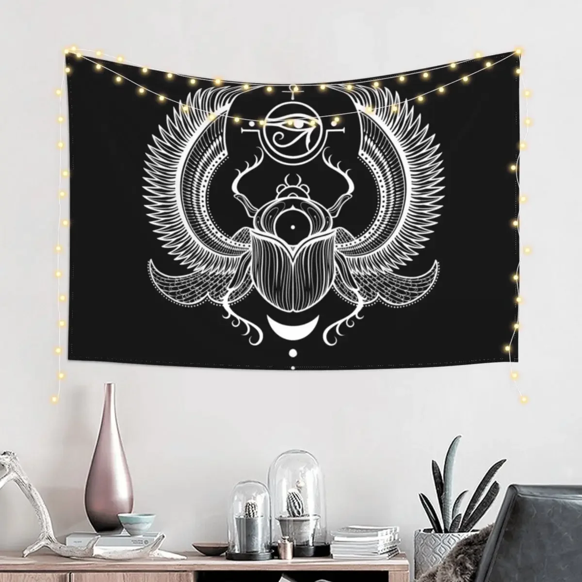 Egyptian Scarab Beetle Art Tapestry Wall Decorations Room Decoration Aesthetic Decorations For Room Outdoor Decor Tapestry