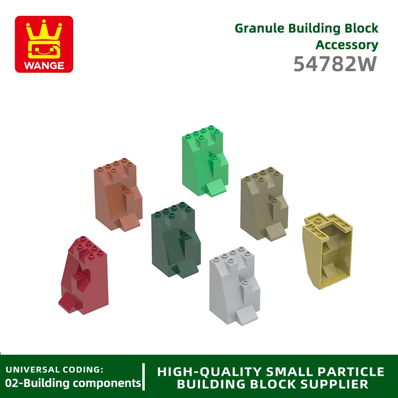 1Pcs 54782W Mountain 4 holes Building Blocks Moc Color Accessories Compatible with Brick DIY Spare Parts Toy Gift