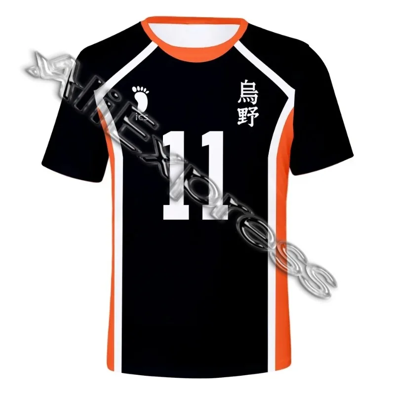 

Anime Haikyuu Cosplay T-shirt for Boys, Uzuno High School Hinata Shosei, Tobio Volleyball Outfit, Funny T-shirt for Boys