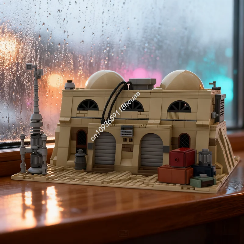 

819pcs MOC SW Tatooine Mos Eisley Estate 2 Star Battle Model Christmas Gift Building Blocks Assemble DIY Toy Brick Kids Birthday