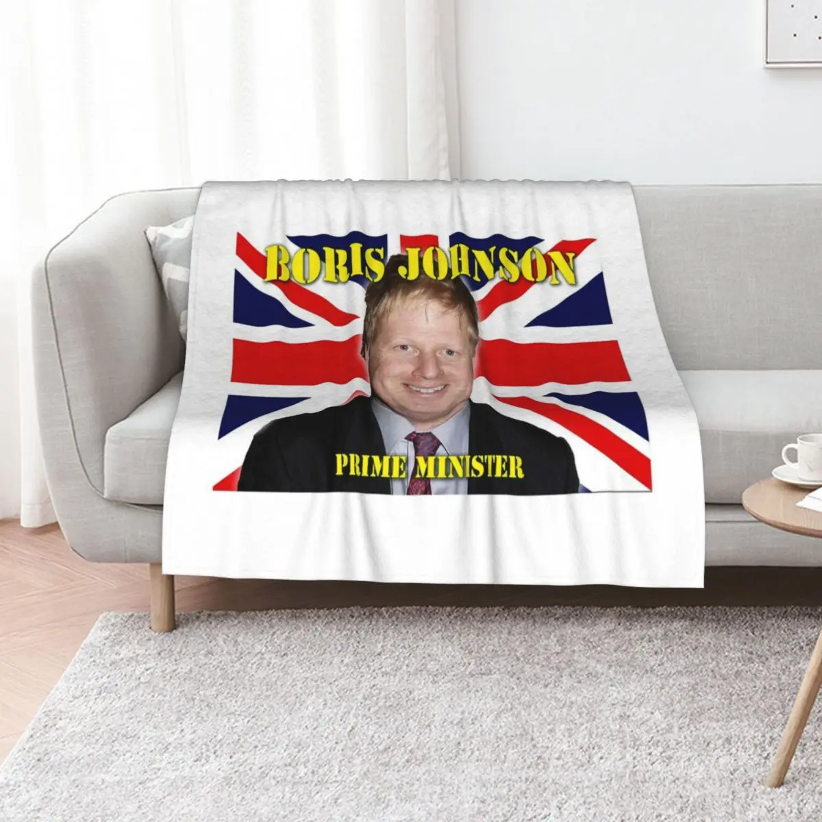 

Boris Johnson Prime Minister Throw Blanket bed plaid Large Designers Thermals For Travel Blankets