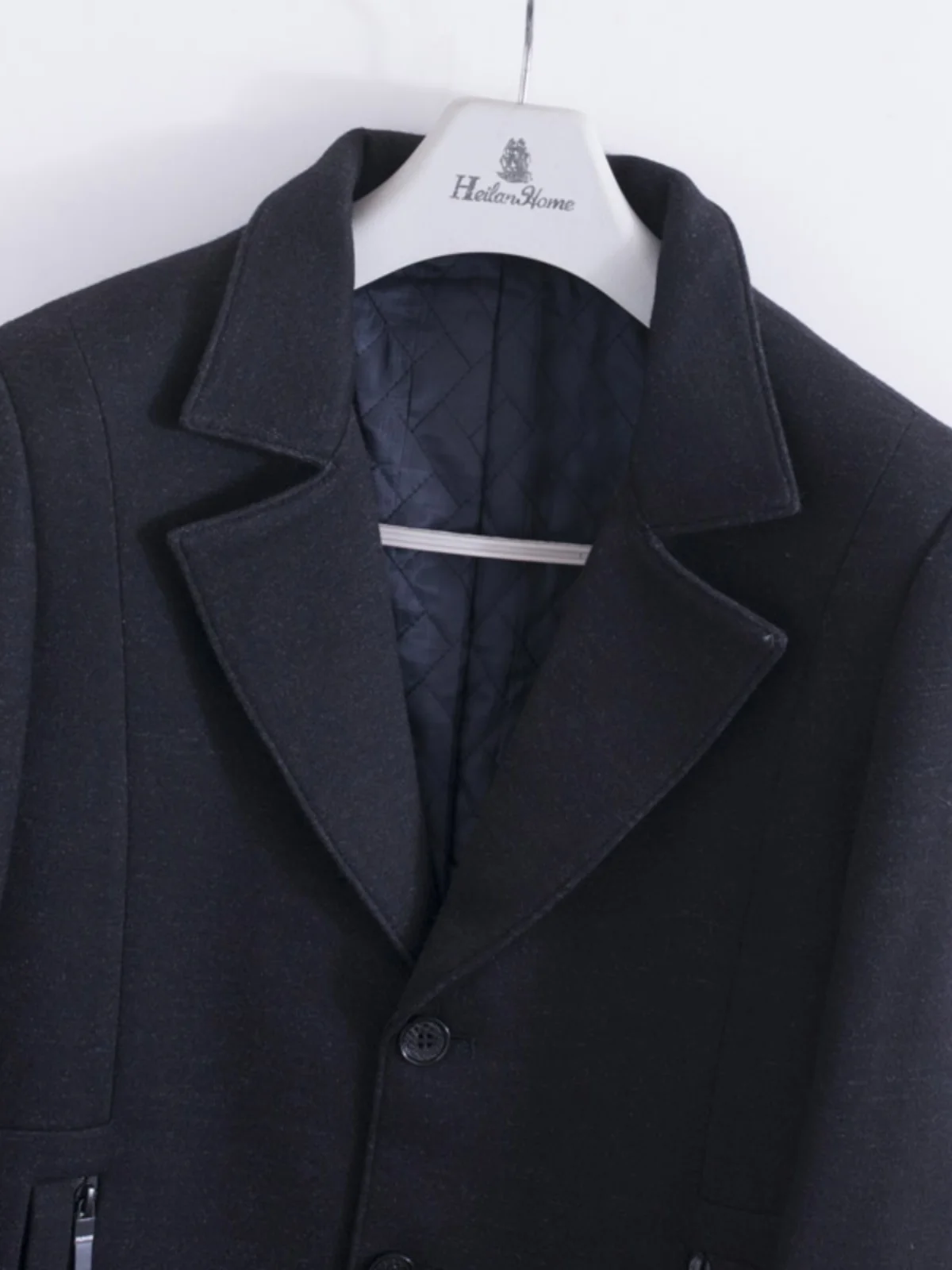 

Смешанная шерстяная хлопковая куртка для мужчин среднего возраста Busin Casual Sle Long Sve с одной пуговицей и боковой застежкой S kets