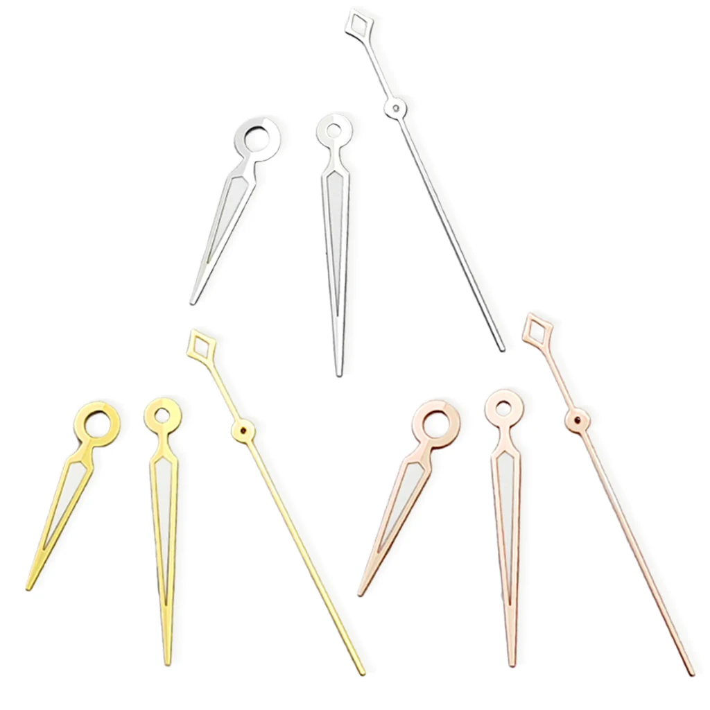 NH35 ساعة يد خضراء مضيئة تناسب NH35 NH36 ساعات حركة أوتوماتيكية فضية/ذهبية/ذهبية وردية ساعات مؤشر ملحق جزء