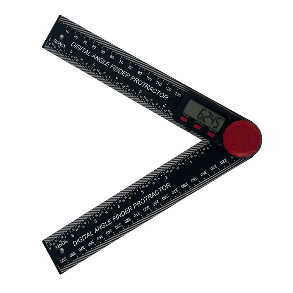 1PCS 7 Inch PDDYIER Digital Angle Finder Protractor Digital Protractor With Large LCD Screen Electron Goniometer For Woodworking