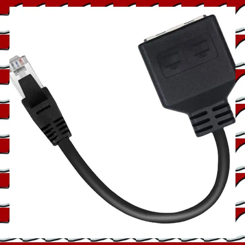 

T35C Ethernet RJ45 Splitter Adapter Cable For Ethernet LAN Ethernet Converter Cable Extender Cable