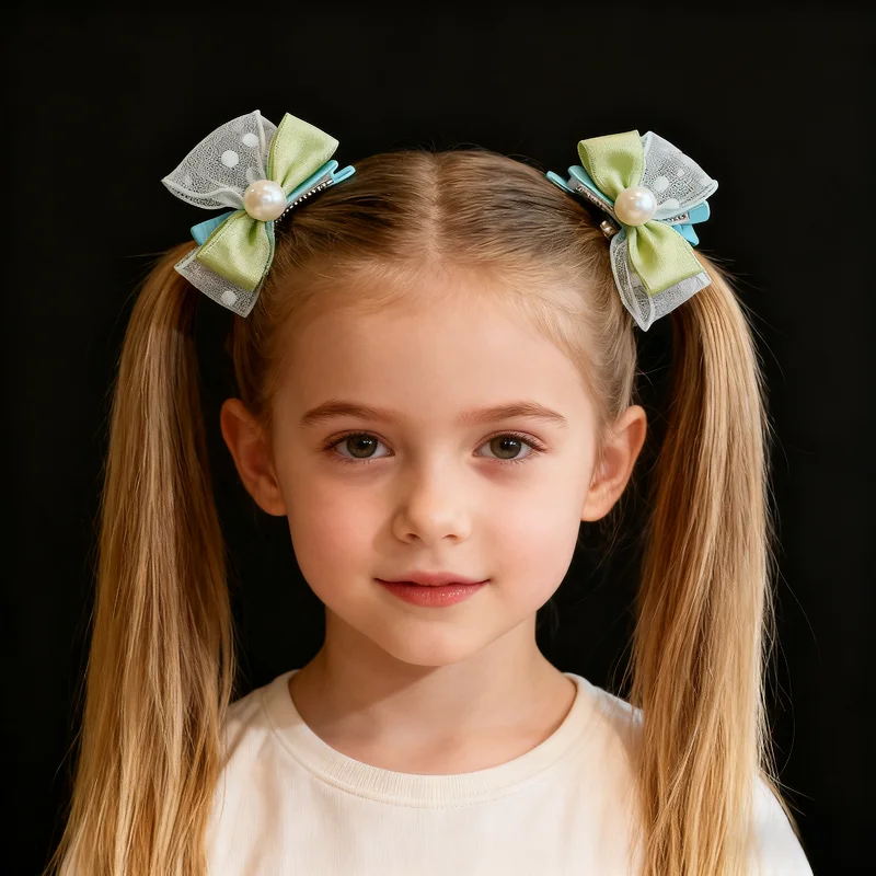 

Girl's Hair Accessories Set Princess Hair Clips Bow Hair Clips Christmas Gift Birthday Gift Rainbow Hair Clips New Year Gift