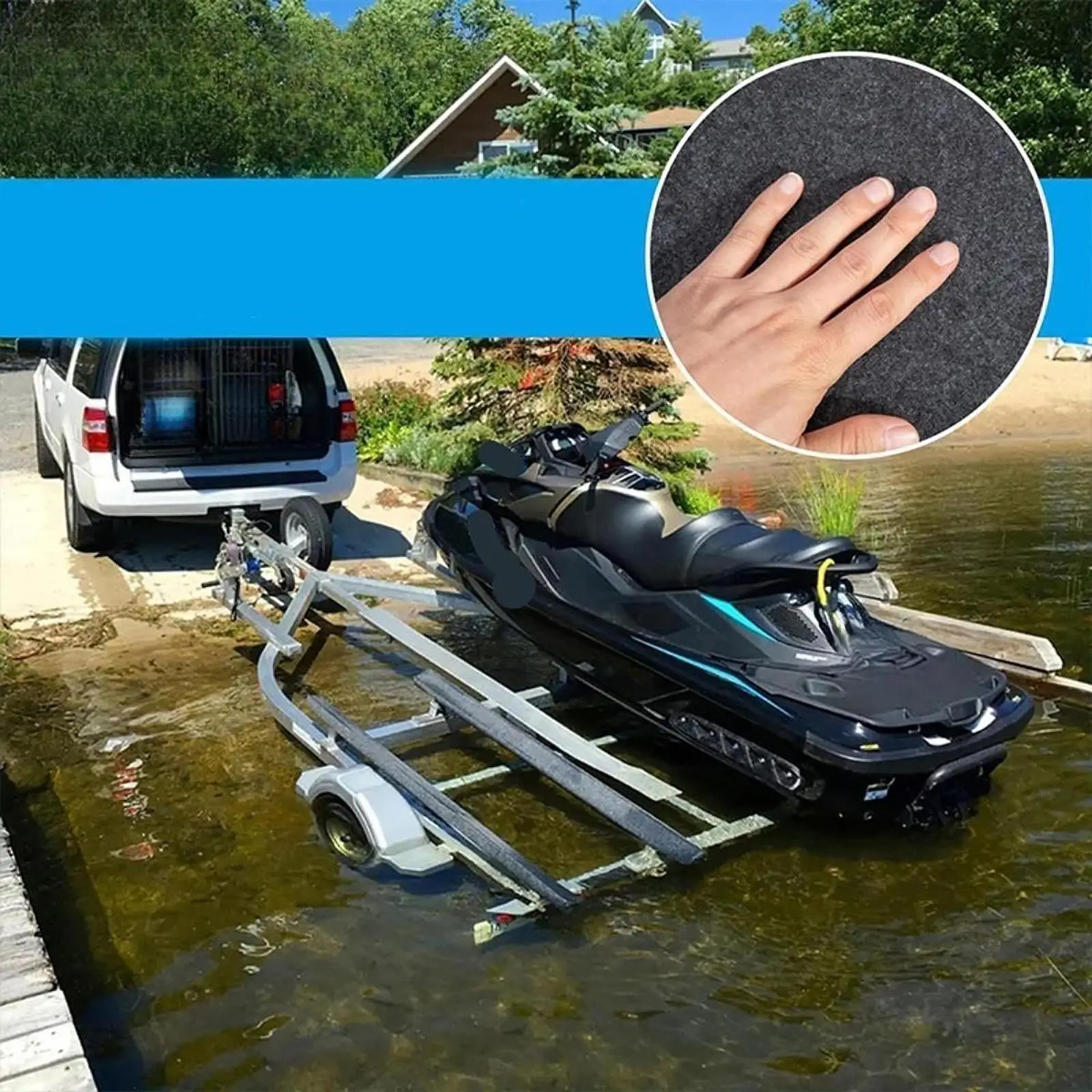 Synthetic Marine Carpet Boat Trailer Bunk Roll for Trailer Accessories Boat and Deck Protection