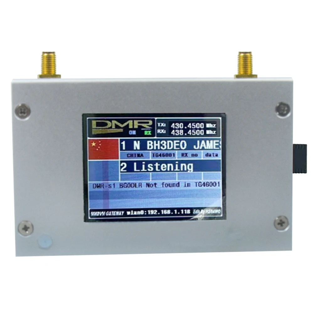 

MMDVM Hotspot MMDVM Duplex Color Display Screen Assembled Duplex MMDVM Hotspot W/ Aluminum Alloy Shell for C4FM/DMR/DSTAR P25