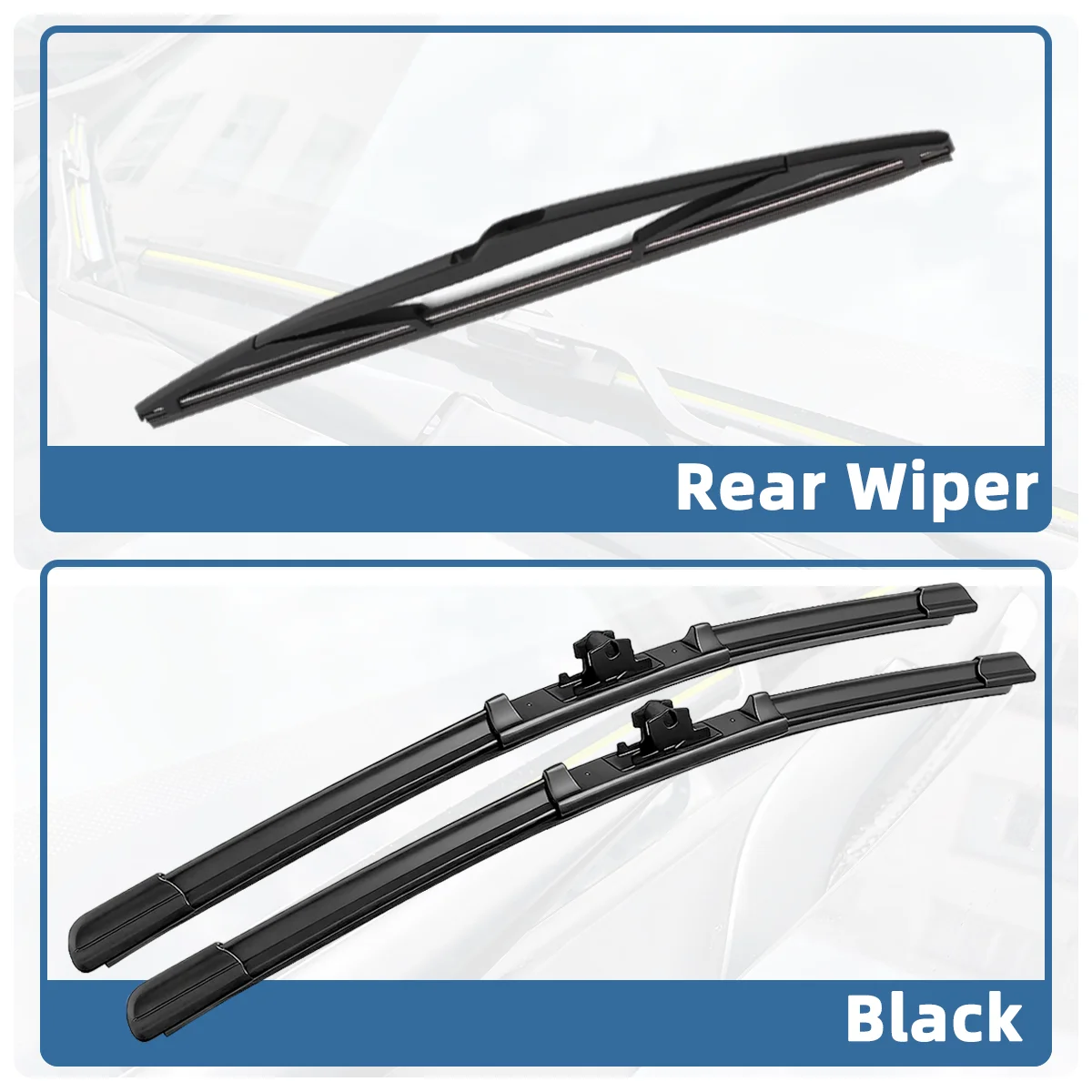 1/3PCS Front And Rear Wiper Kit For Ford Focus 2 Hatchback MK2 2005-2011 Windshield Wiper Silent Wiper Automotive Accessories