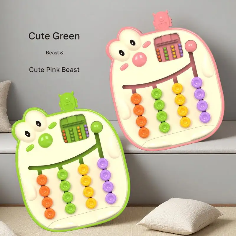 Crianças jogando jogos de tabuleiro brinquedos educativos montessori dos desenhos animados jogos, reconhecimento de cor pensamento lógico treinamento brinquedo presente