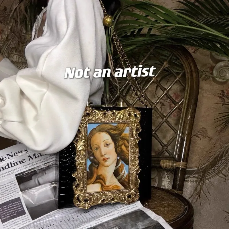 Original Inspiration Source Museum Artist Famous Painting nicchia Personality Shoulder Bag Art Museum Works Famous Painting Bag