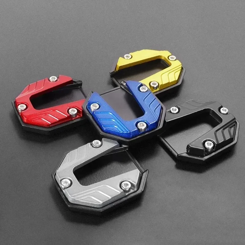 1/2/3pcs Motorbike Accessories Extension Foot Pad Support Plate Aluminum Alloy Motorcycle Bike Kickstand Extender Foot Stand