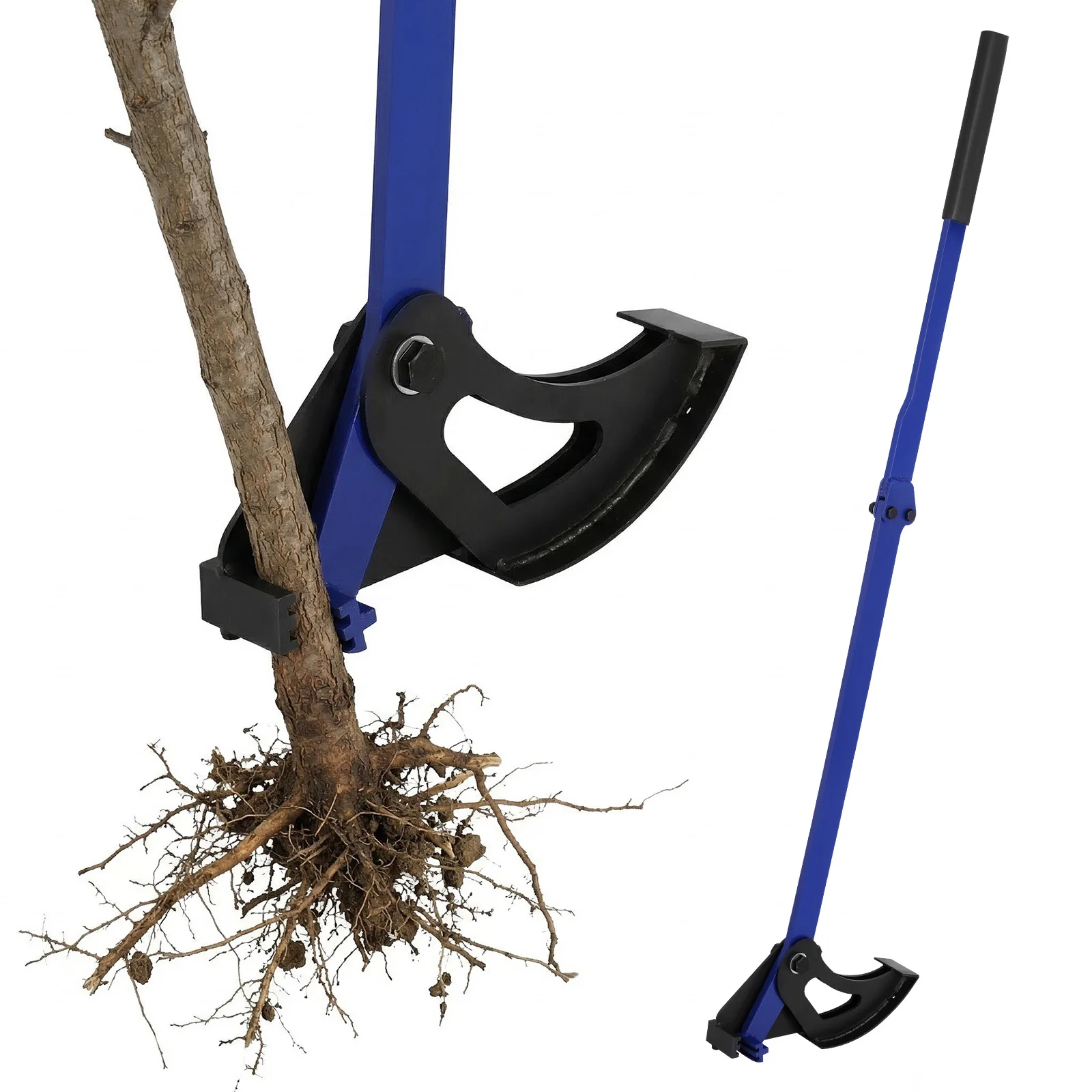 Sapling Puller Tool Heavy-Duty 56in Long Handle Root Remover Ergonomic Extracts 1/4in To 2in Woody Stems & Invasive Trees
