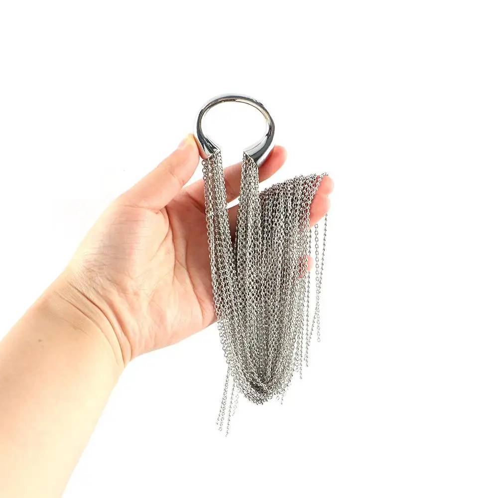 

Панк-головной убор для девочек с геометрическим узором, многослойная резинка для волос, ленты для волос, цепочка с кисточками, аксессуар для волос, модные украшения