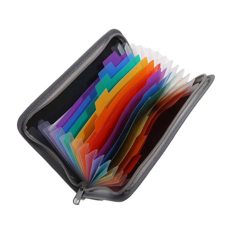 Receipt Coupon Organizer Mini Accordion File Organizer Coupon Holder Expandable Folder Wallet For Cards Bills Business Document