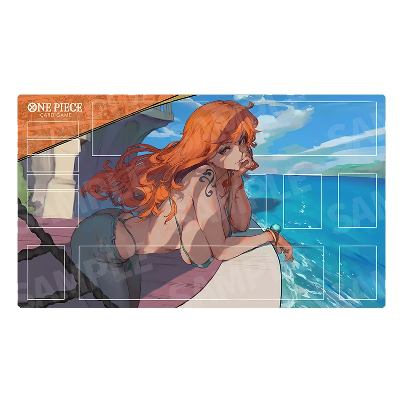 Anime One Piece 60x35cm Nami Monkey D Luffy ACE Trafalgar Law Dedicated Game Battle Card Mat Gift Toy Game Anime Collection Card