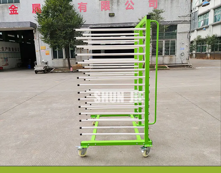 A Frame Glass Transport Cart Rack For Glass Board Load 2200lbs Material Trolley For Factory