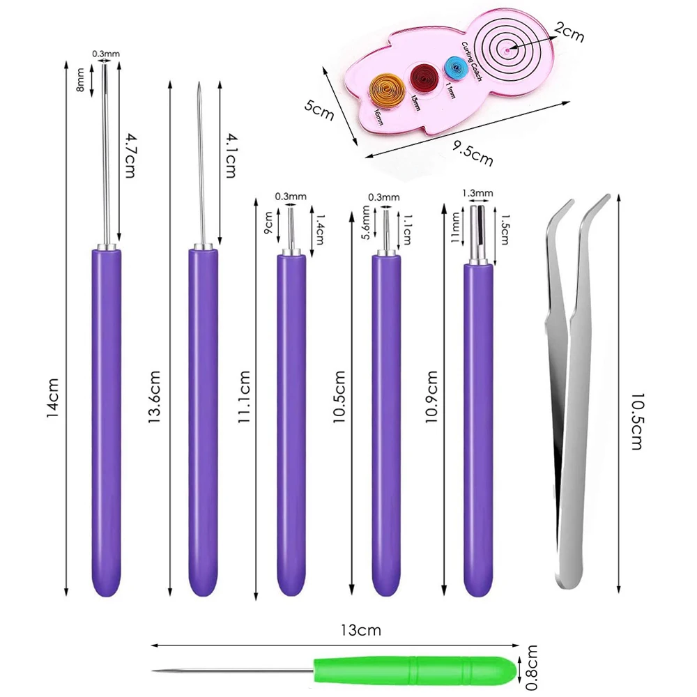 Paper Quilling Tools Scrape Rolling Curling Needle Pen Creative Hand Made Pattern Sticker Tool DIY Handmade Fittings