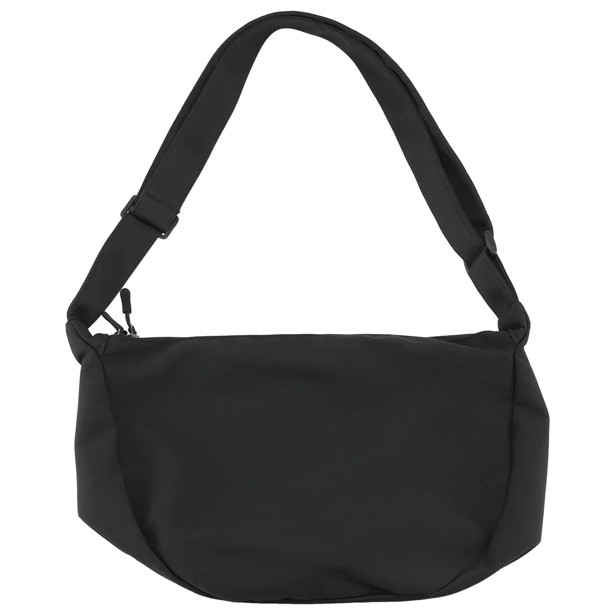 FZFZ シンプルなナイロンメッセンジャーバッグワンショルダー餃子バッグ学生ショルダーバッグブラック