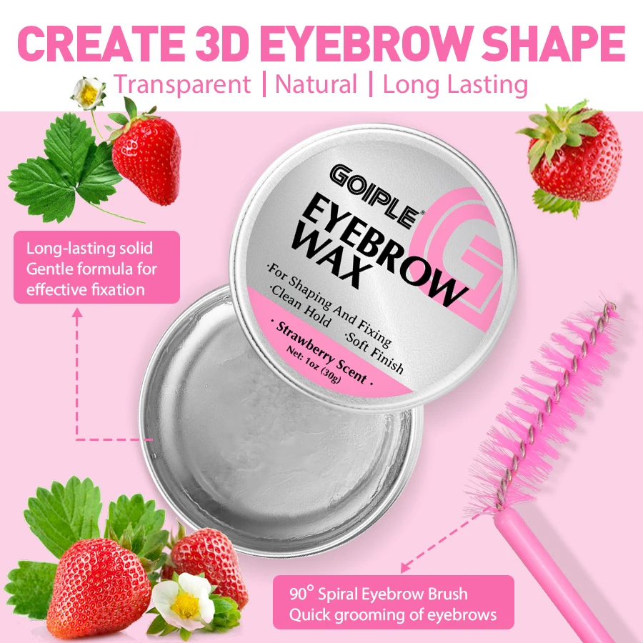 Gel per sopracciglia naturali selvagge Pomata per sopracciglia ad asciugatura rapida Crema per lo styling delle sopracciglia 3D Facile da indossare Modellatura delle sopracciglia Trucco o pennello