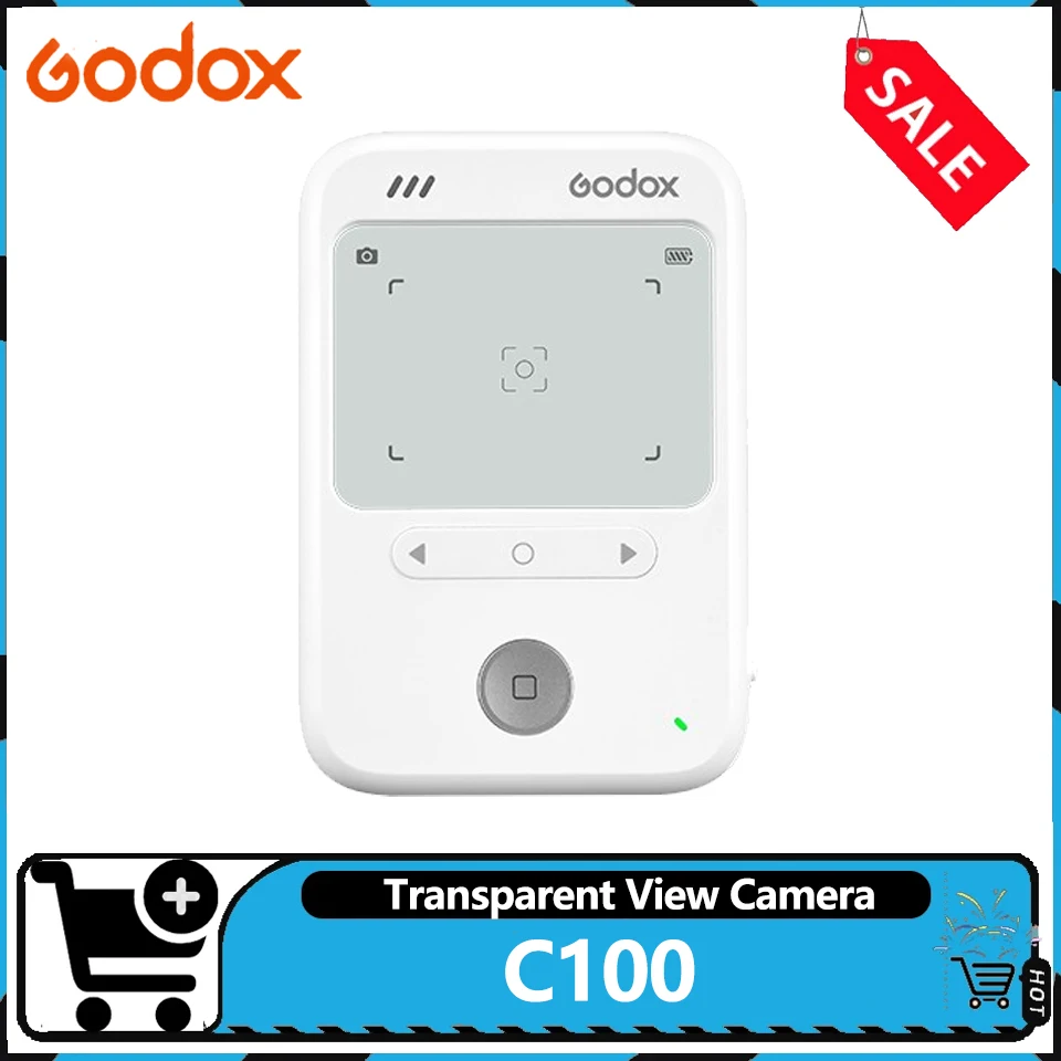 Godox C100 透明ビューカメラ vlog撮影 セルフィー撮影用 ポータブルミニカメラ