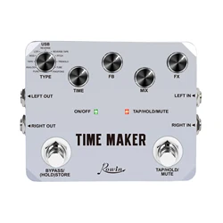 Rowin LTD-02 Guitar Time Maker Pedal Ultra Delay Effect Pedals 11 Types Delay True Bypass Electric Guitar Parts & Accessories