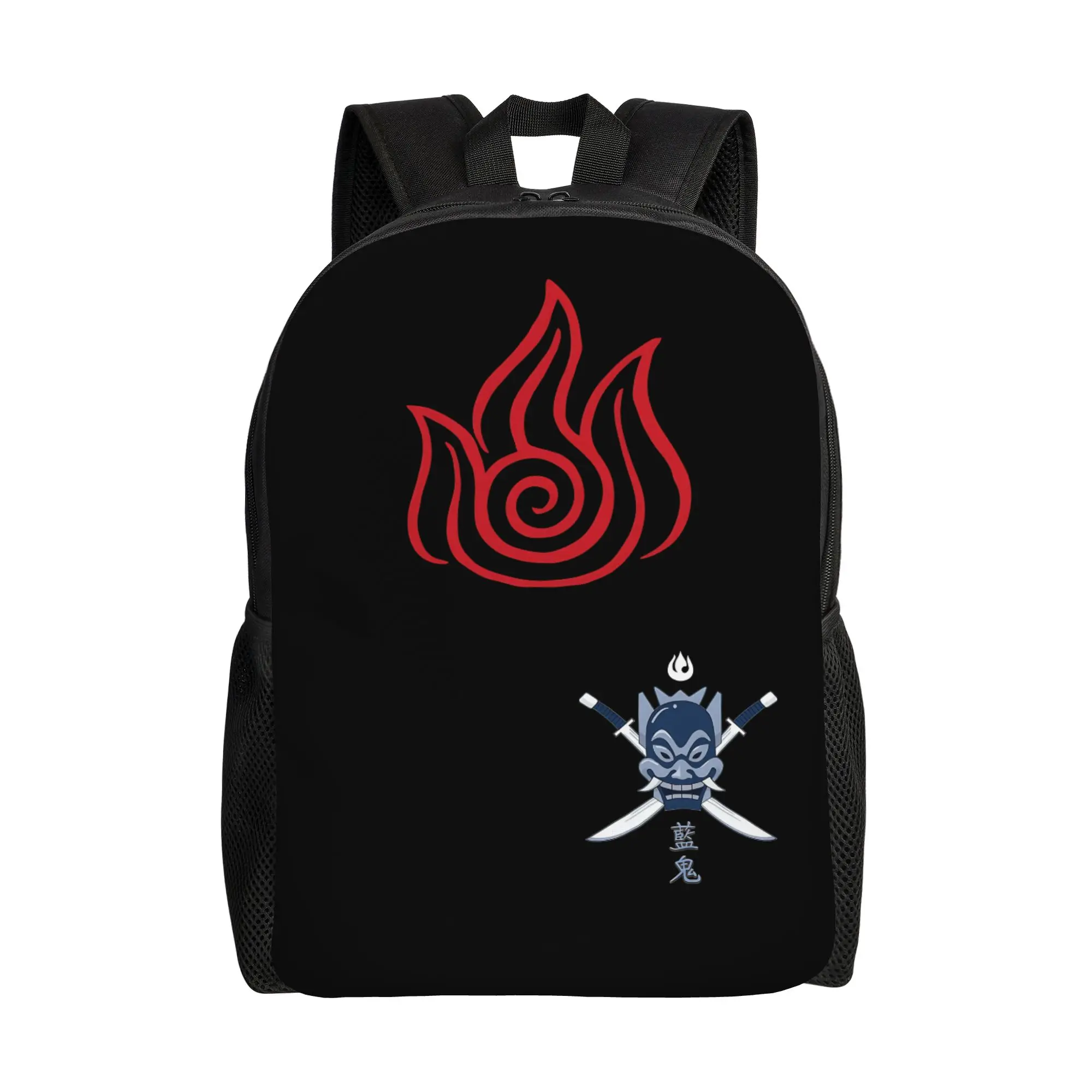 Zuko The Blue Spirit Backpack for Men Women High School Business Daypack Avatars Airbende Anime Laptop Shoulder Bag with Pocket
