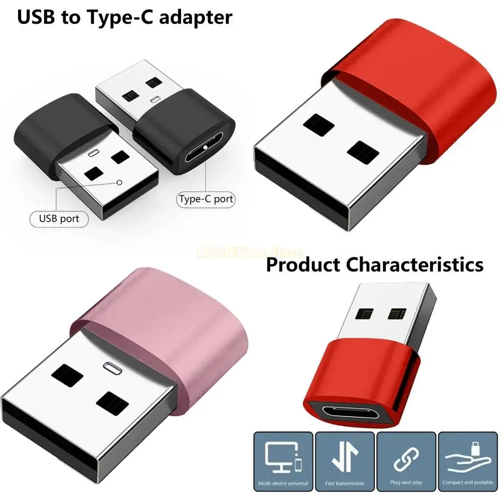 F62C 1PC USB Тип C Женский до USB2.0 Мужские адаптеры типа C Зарядка шнур USB2.0 Мужское зарядное устройство OTG Адаптеры