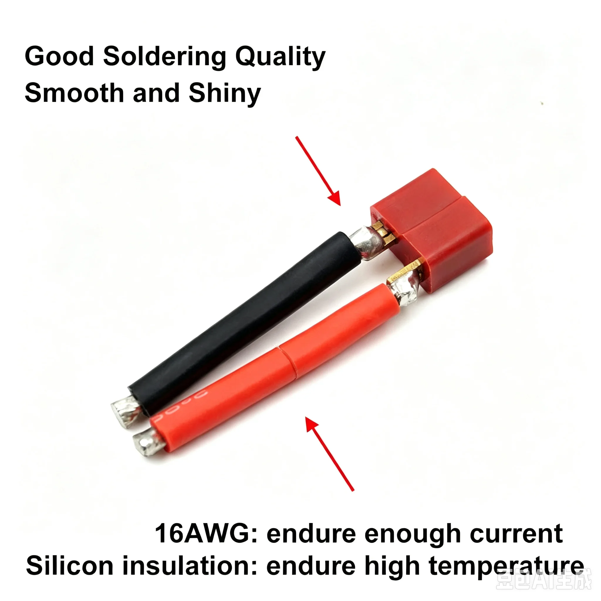 2Pairs T Plug Connector Female and Male Connectors with 16AWG 14AWG Wire, Industrial Electrical Docking Terminals, for RC Lipo