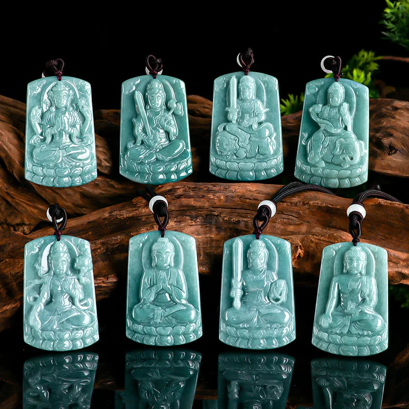 

Классический натуральный нефритовый синий кулон для мужчин и женщин, праздничное ожерелье, модные аксессуары, праздничные подарки