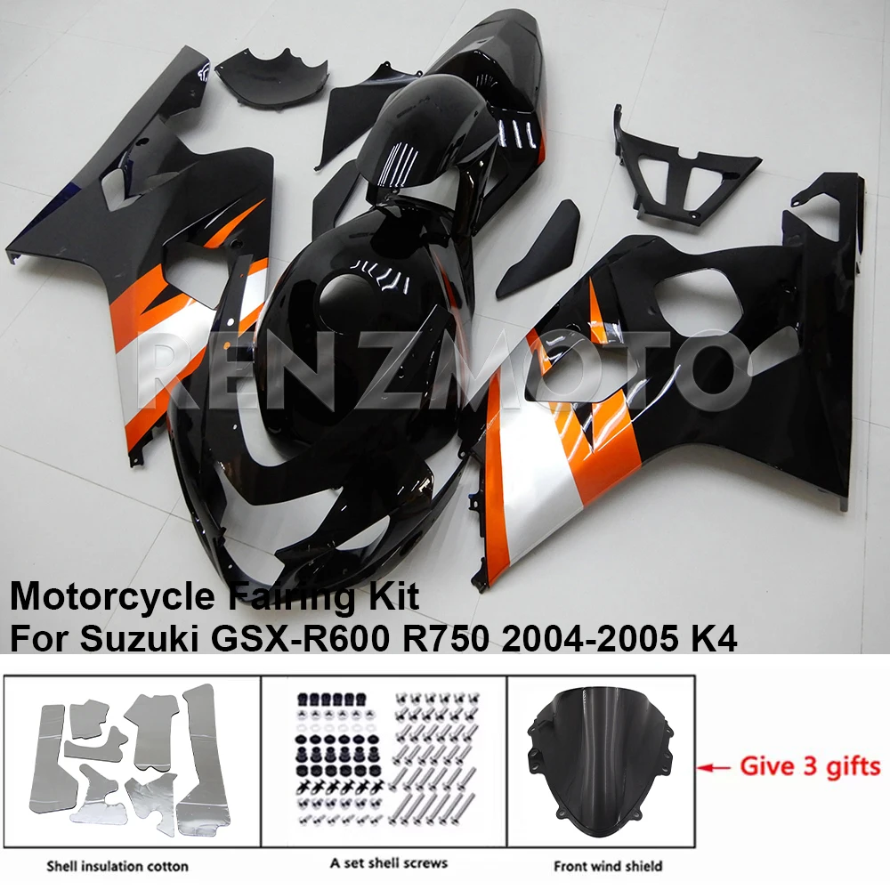 

For Suzuki GSX-R600 R750 2004 2005 K4 K5 Motorcycle Set Body Kit Fairing Plastic AInjection Bodywork S0604-2010c