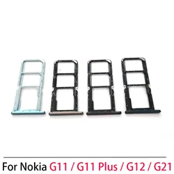 For Nokia G11 / G12 / G21 / G11 Plus SIM Card Tray Slot Holder Adapter Socket Repair Parts