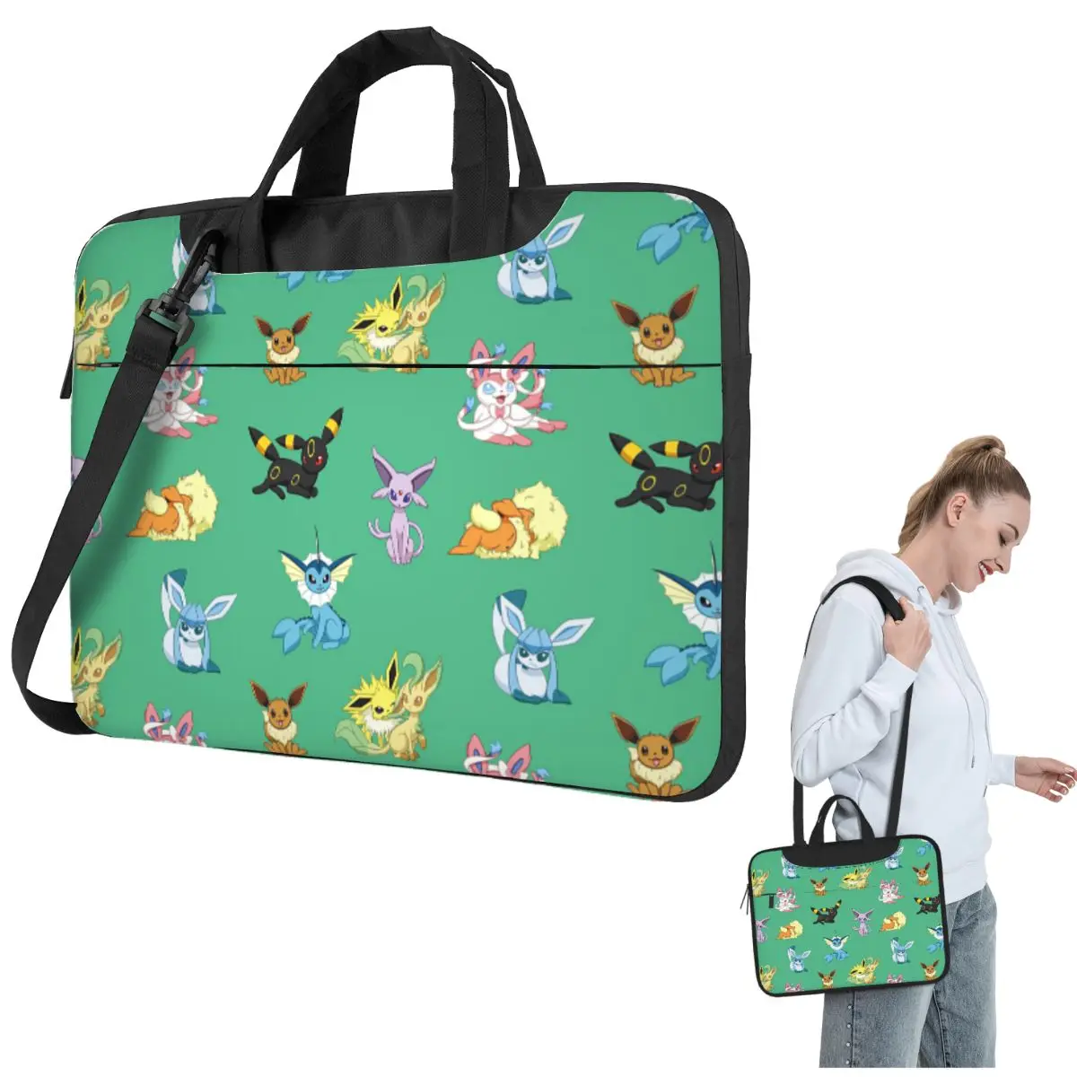 

Eeveelutions Tile Crossbody Сумка для ноутбука Чехол для компьютера Устойчивый защитный чехол для ноутбука Macbook Pro