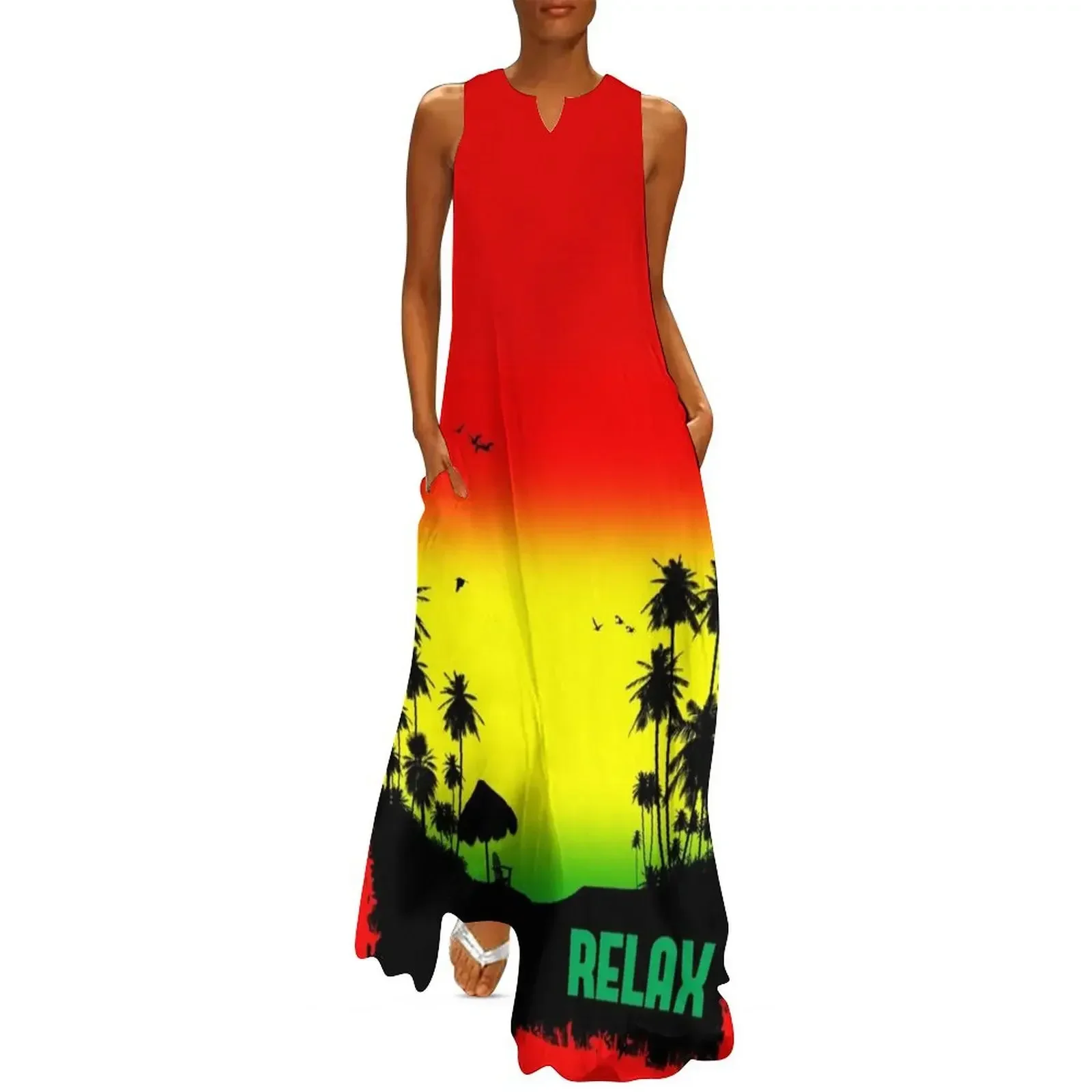 

Rasta Relax Long Dress elegant chic women dresses promotion dress women elegant luxury party dresses women womens clothing Dress