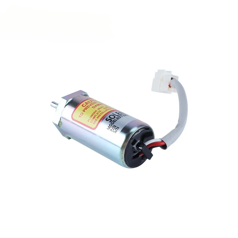 Solenoid Shutoff Valve 897329-5680, 12V 24V Flameout Switch, Excavator Spare Parts