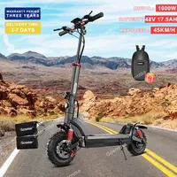 Electric Scooter iScooter IX6 1000W Powerful Motor 48V 17.5AH Battery Electric Kick Scooter 11inch Fat Tire Off-road E-Scooter