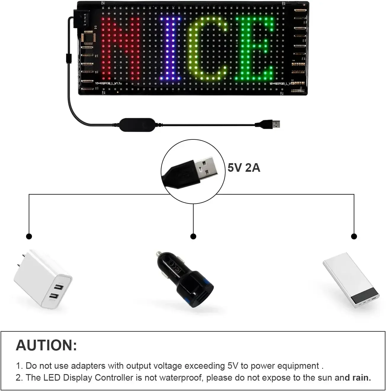 Imagem -04 - Animação Programável Rolagem Led Display Screen Pixel Faça Você Mesmo Padrão de Texto Sinal Decoração Carro Loja Mochila