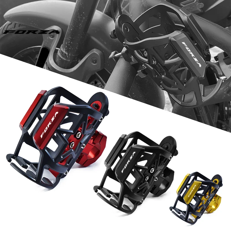 For Honda Forza 125 250 300 350 750 Motorcycle CNC Beverage Water Bottle Drink Cup Holder Bracket Accessories