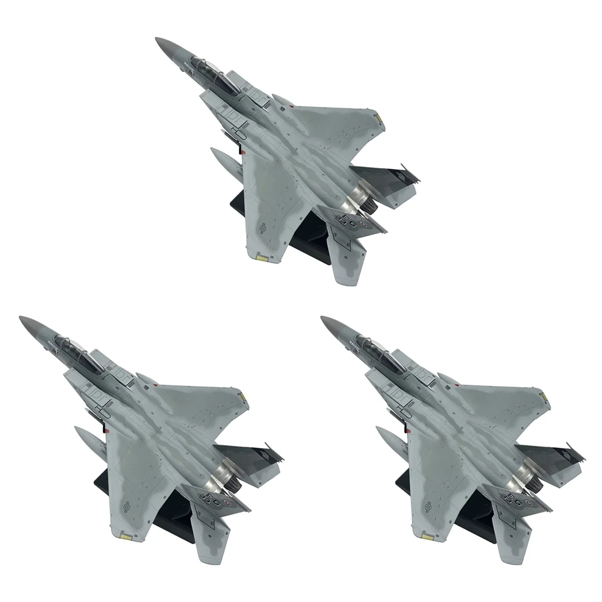 

3X 1/100 Scale Diecast Airplanes F15 Eagle American Navy Airplanes Model for Collection Gift Room Decor