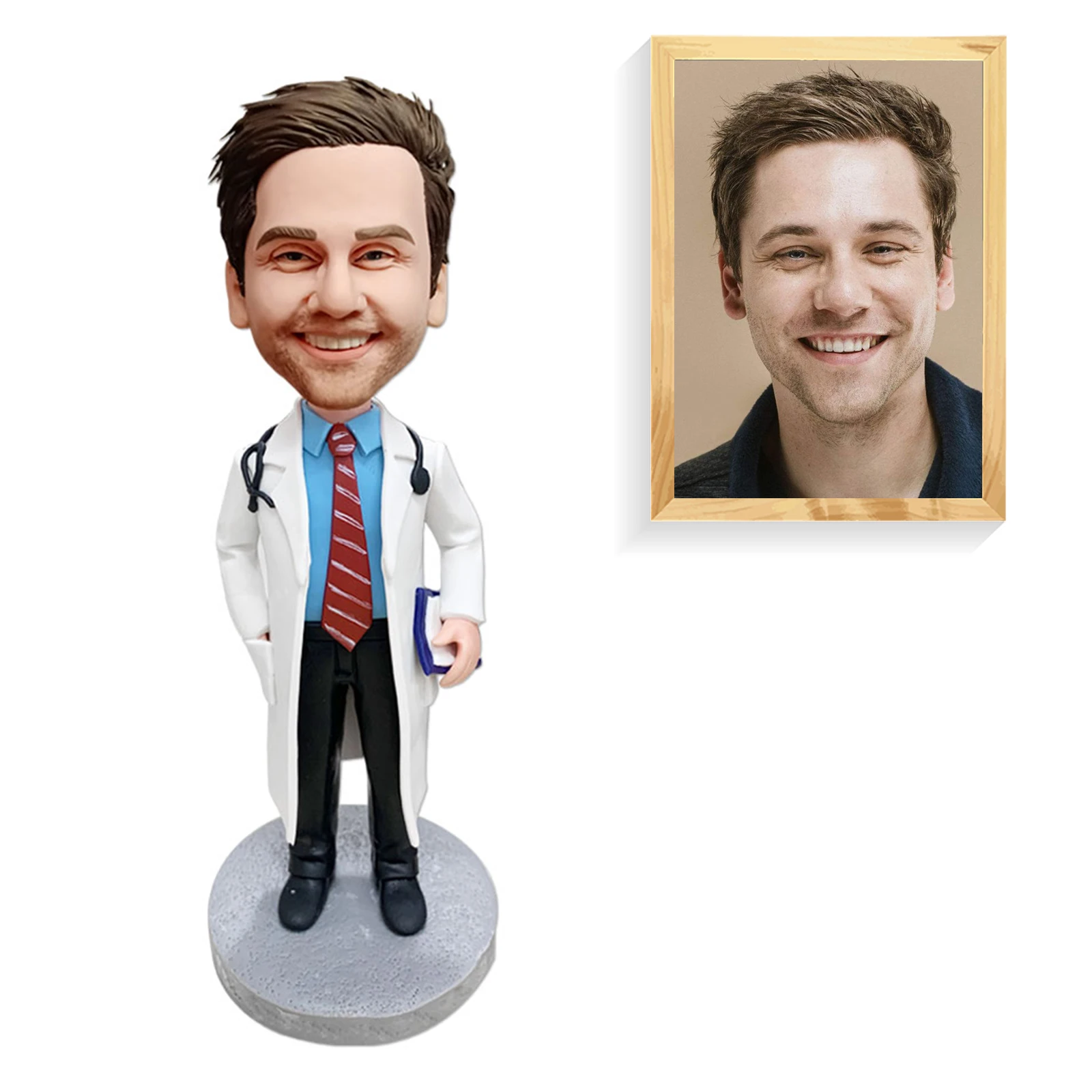 Custom Bobblehead, Personalized Doctor Bobble Head, Doctor Fully Custom Sculpture, Doctor Gift Nurse Gift Friends Gifts