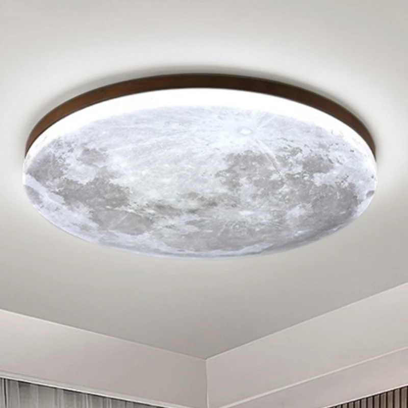 

Nordic LED Lunar Ceiling Light Japanese Creative Decorative Lighting Fixtures for Bedroom Balcony Corridor Entrances Luminaires