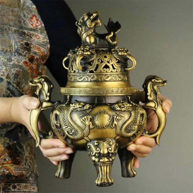 Metal Vertical Incense Burner Vintage Small Ceramic Diffuser Incense Burner European Metal Soporte Incienso Ceramic Decoration
